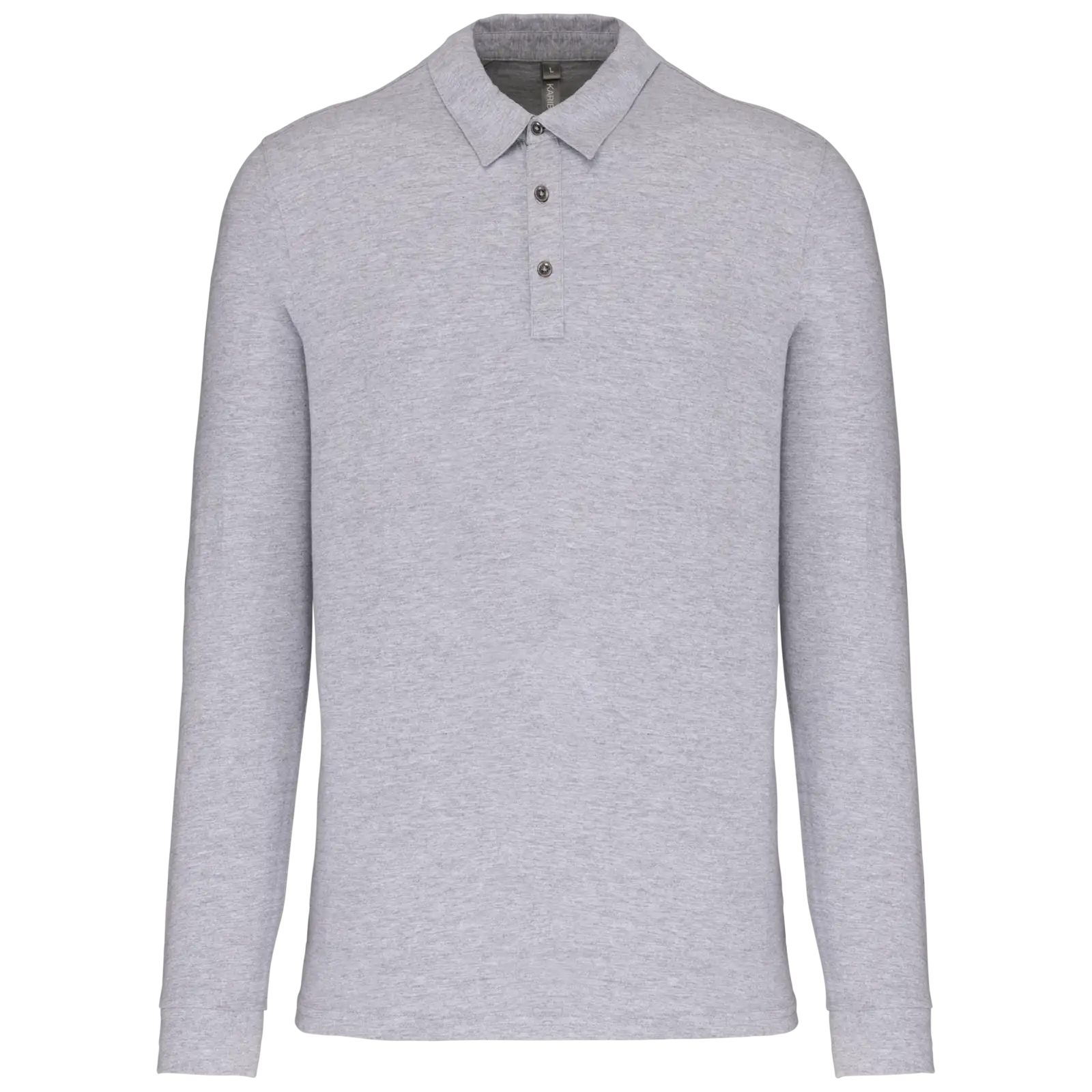 Polo jersey manches longues homme K264 — Oxford Grey