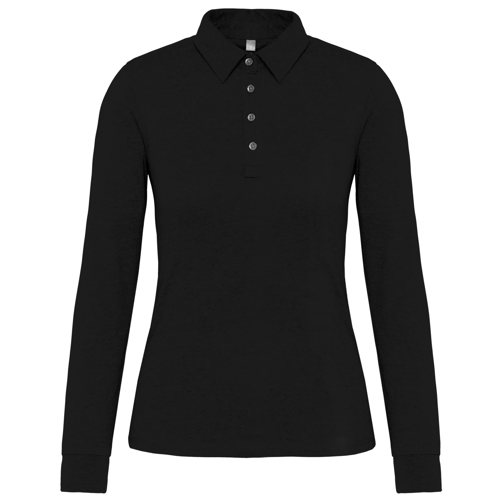 Polo jersey manches longues femme K265 — Black