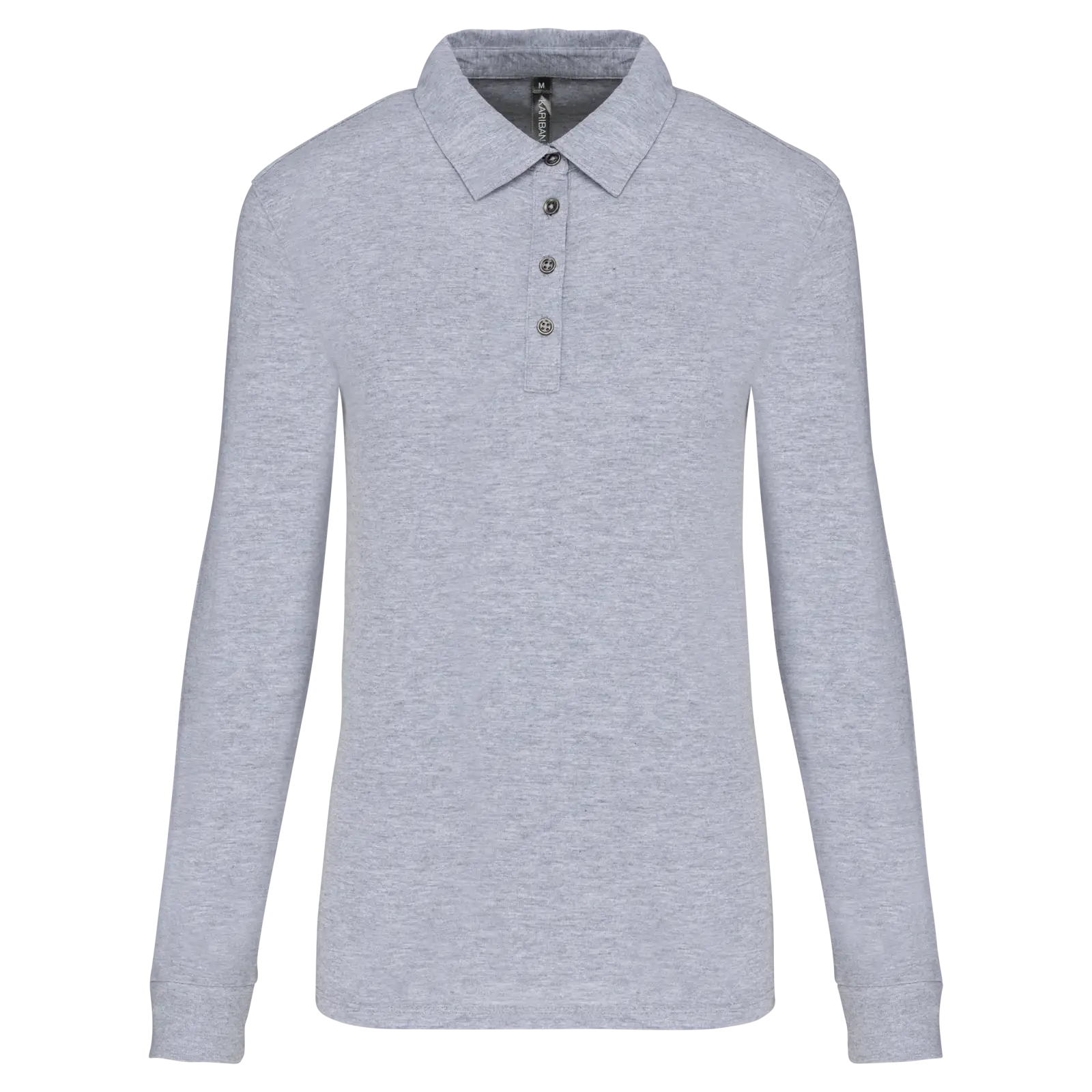 Polo jersey manches longues femme K265 — Oxford Grey