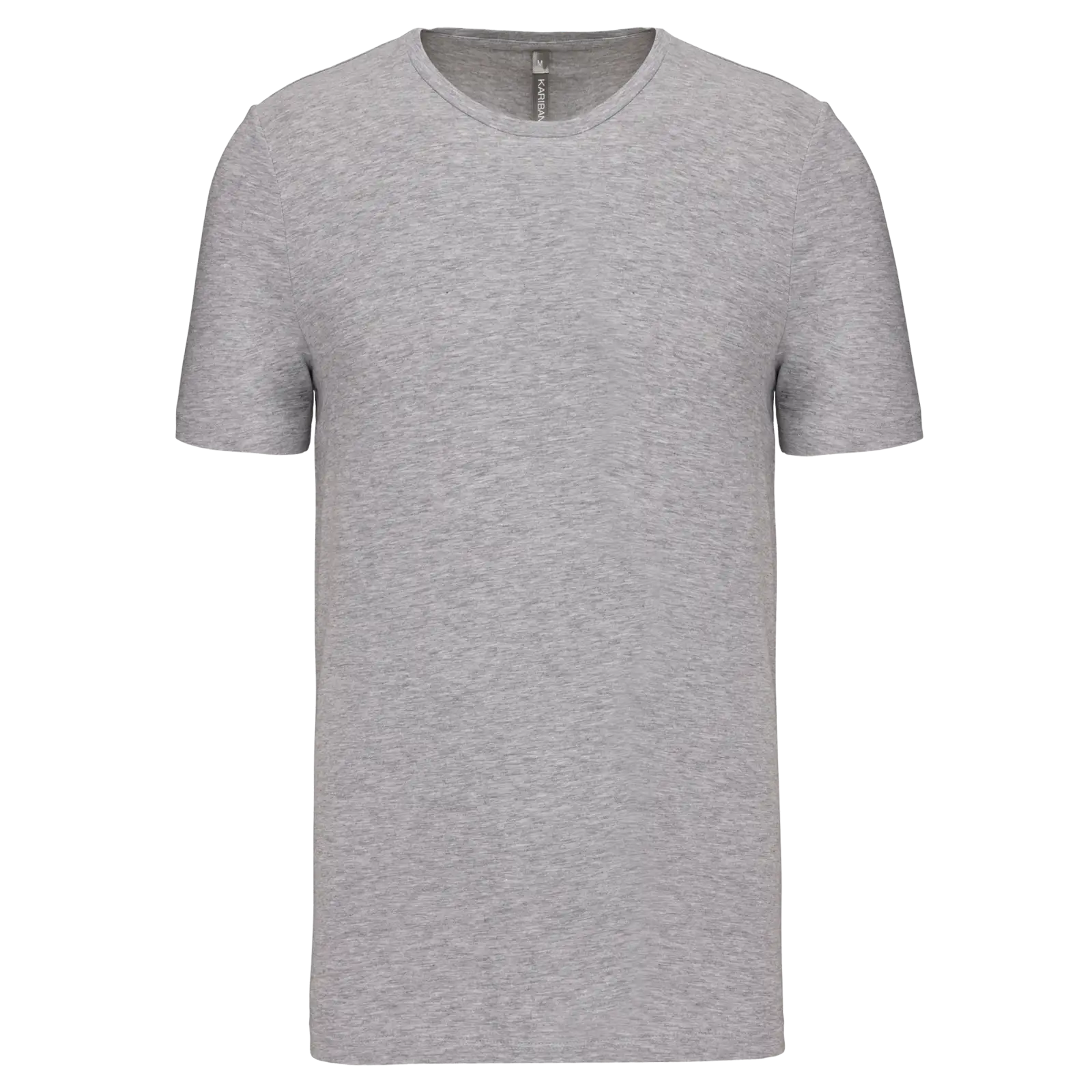 T-shirt col rond manches courtes homme K3012 — Light grey heather