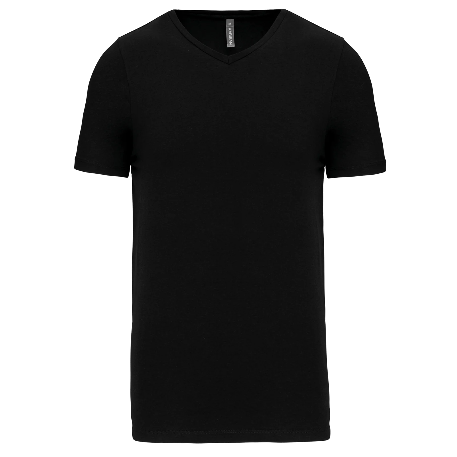 T-shirt manches courtes col V homme K3014 — Black