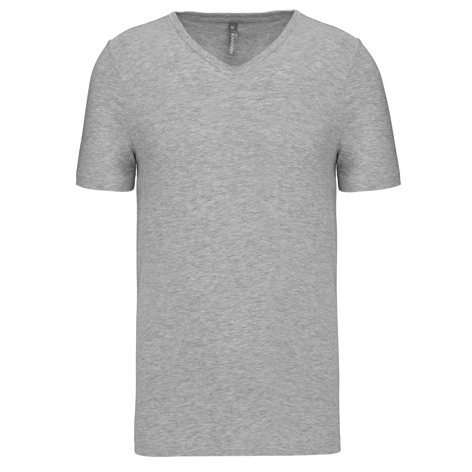 T-shirt manches courtes col V homme K3014 — Light grey heather