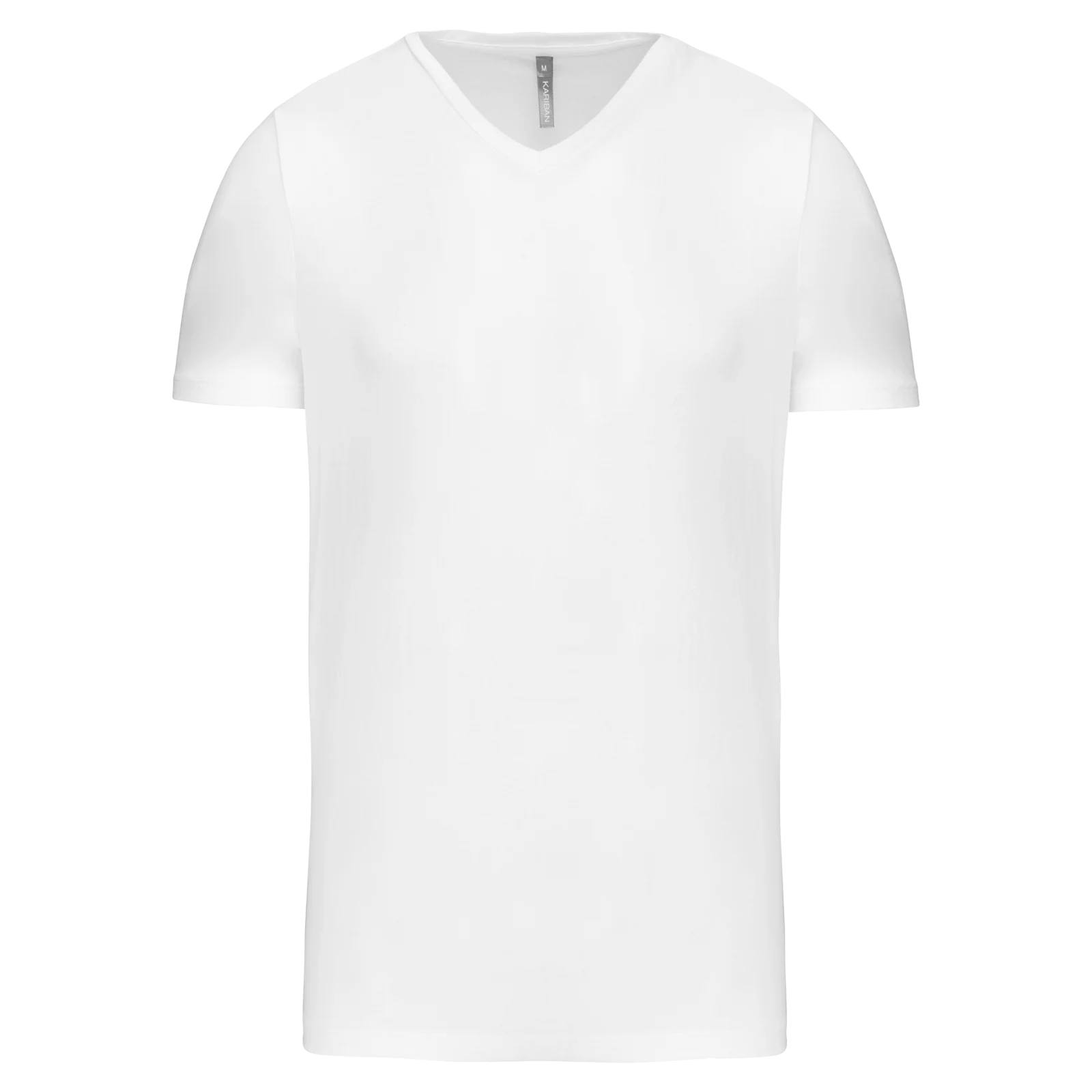 T-shirt manches courtes col V homme K3014 — White