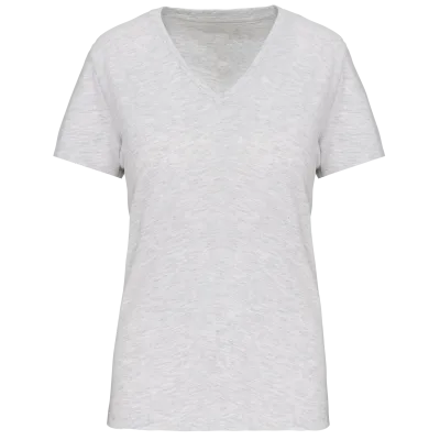 T-shirt BIO150 IC col V femme K3029IC — Ash Heather