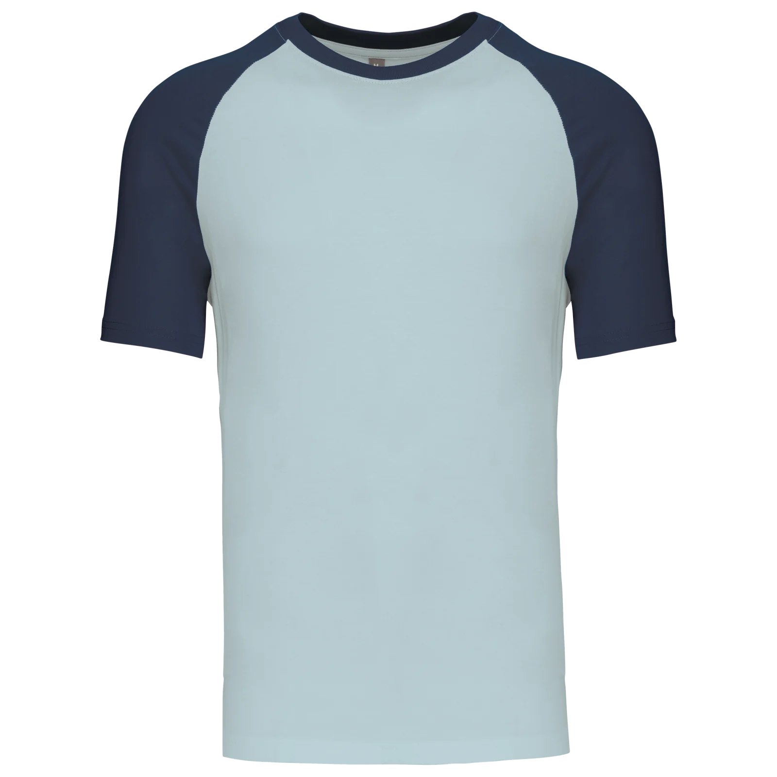 Baseball > T-shirt bicolore manches courtes K330 — Ice Blue / Denim