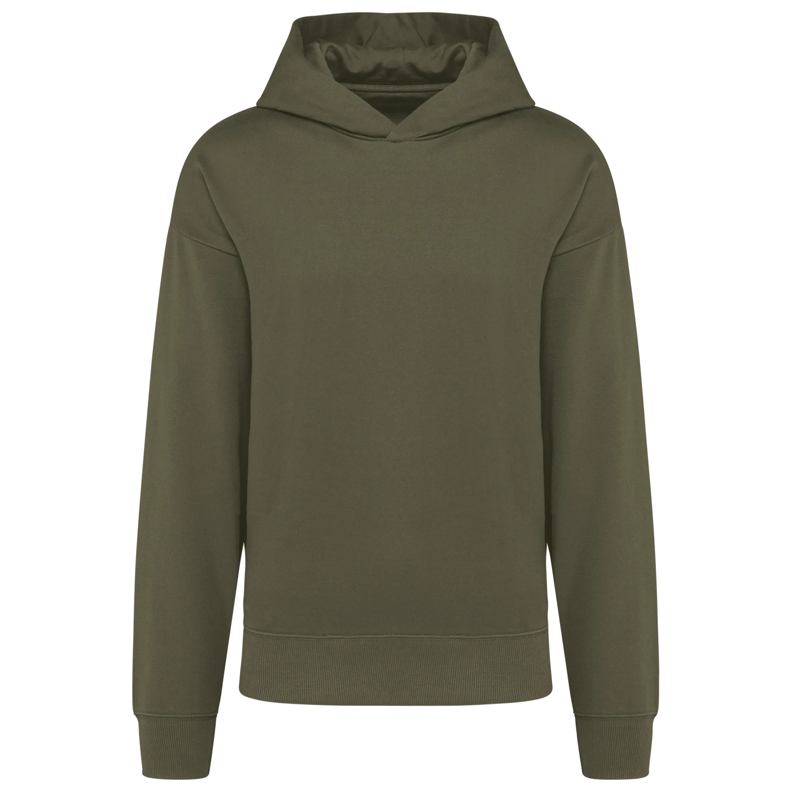 Sweatshirt à capuche molleton oversize unisexe K4018 — Light khaki