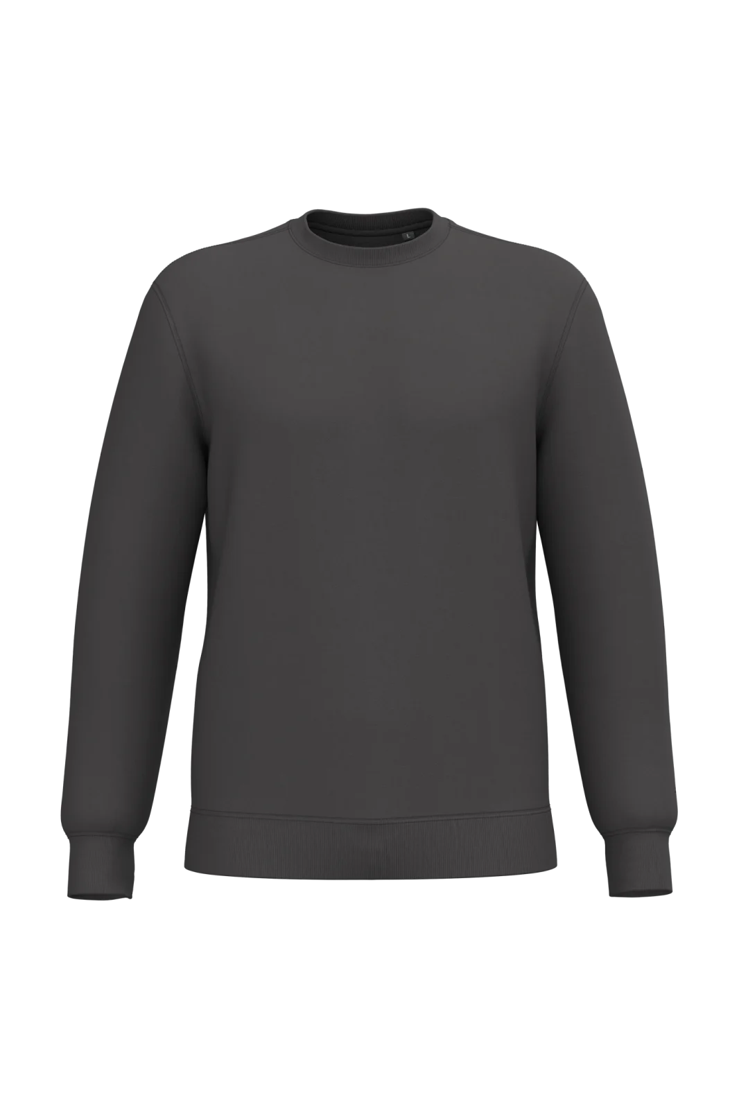 Sweat-shirt recyclé col rond unisexe K4040 — Dark Grey