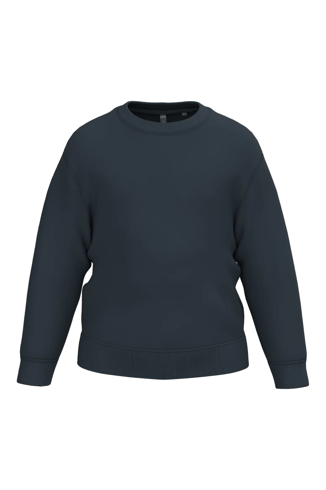 Sweat-shirt recyclé col rond enfant K4043 — Navy