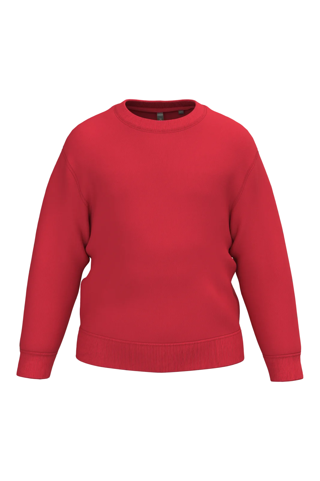 Sweat-shirt recyclé col rond enfant K4043 — Red
