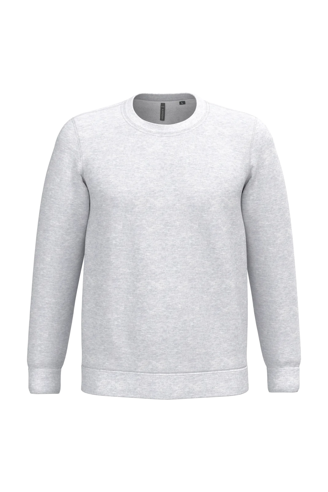 Sweat-shirt col rond unisexe K474 — Ash Heather