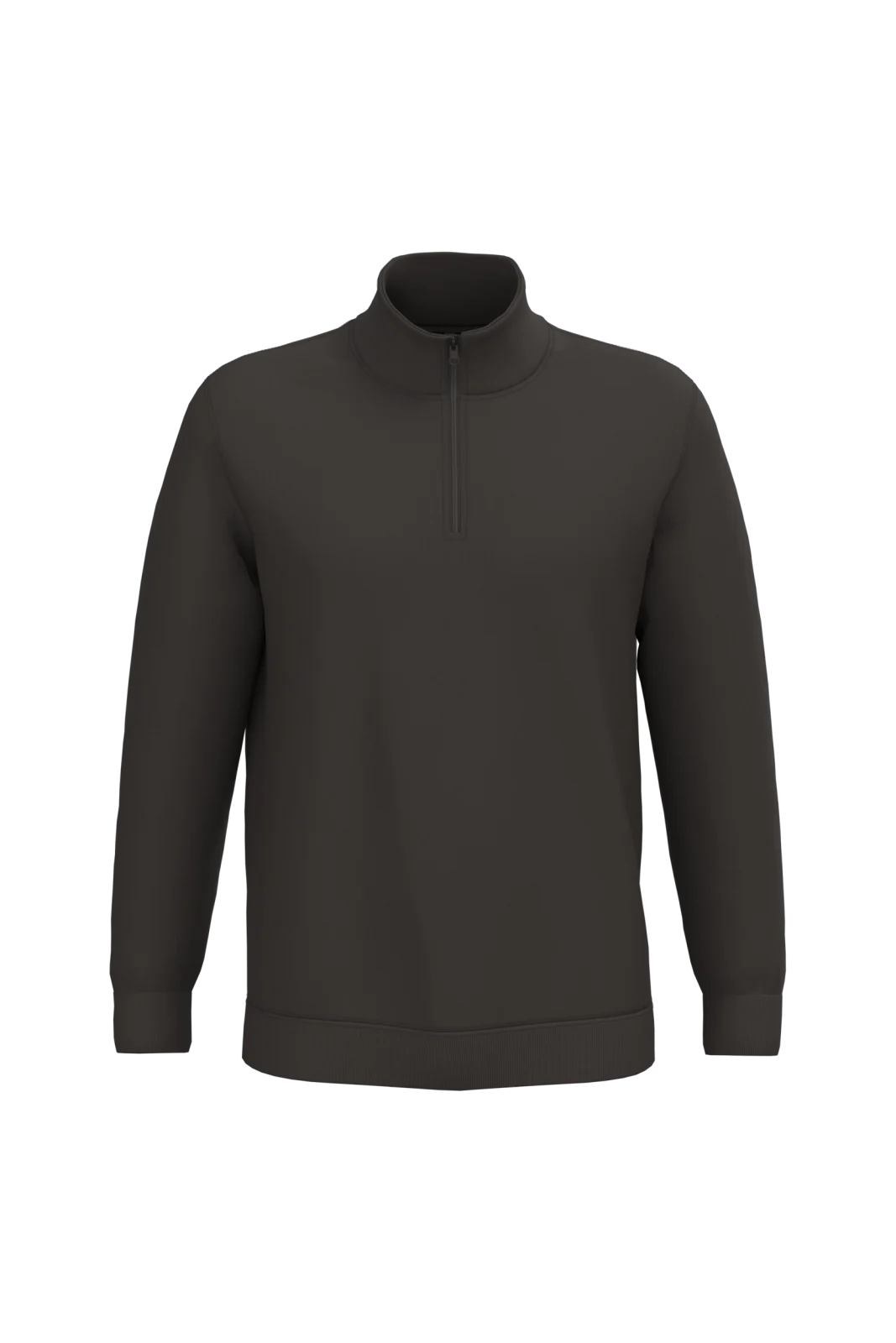 Sweat-shirt col zippé homme K478 — Dark Grey