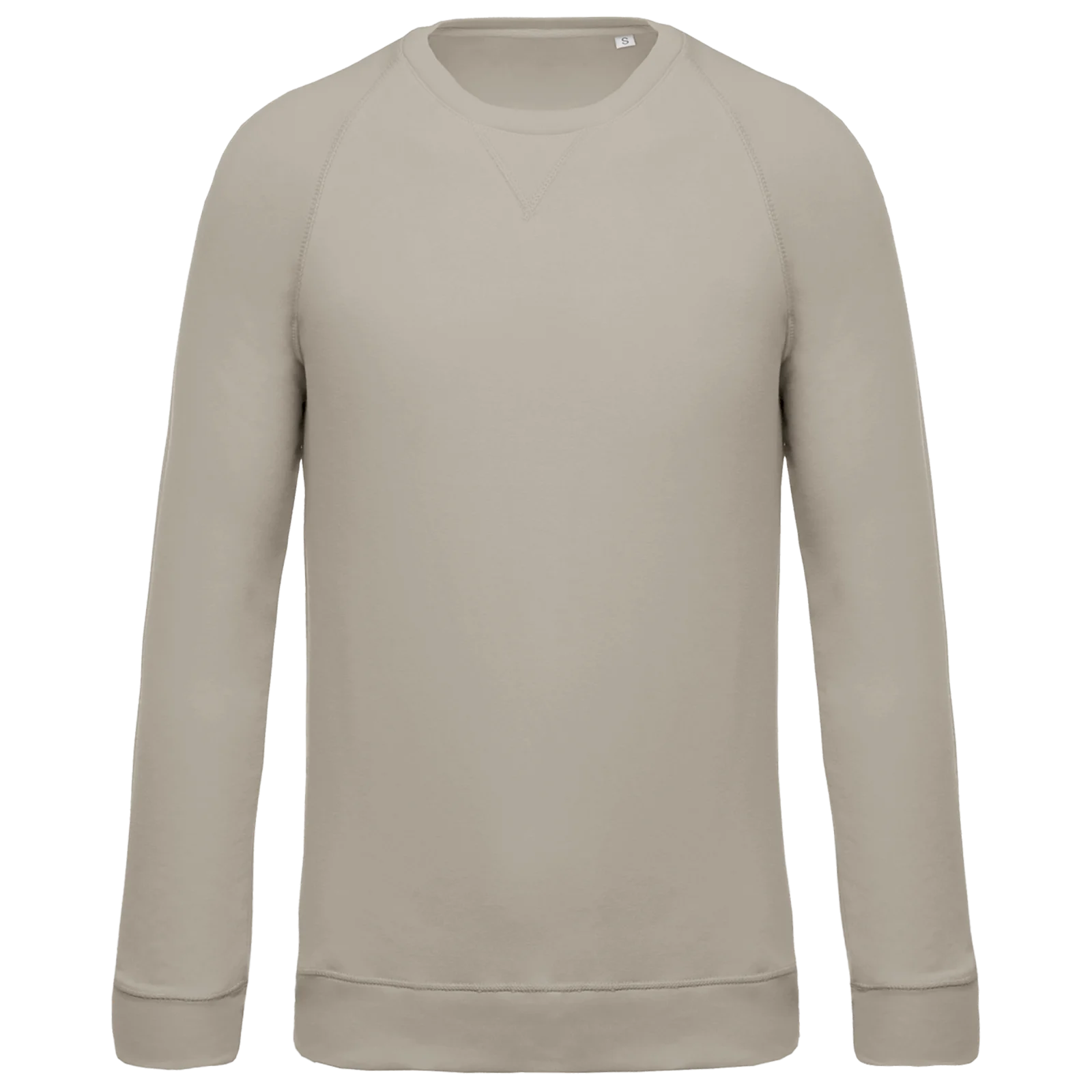 Sweat-shirt Bio col rond manches raglan homme K480 — Clay