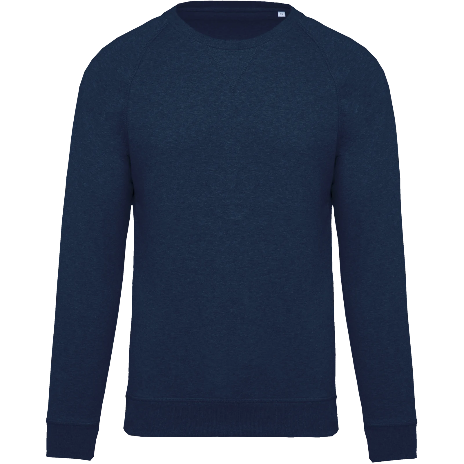 Sweat-shirt Bio col rond manches raglan homme K480 — French Navy Heather