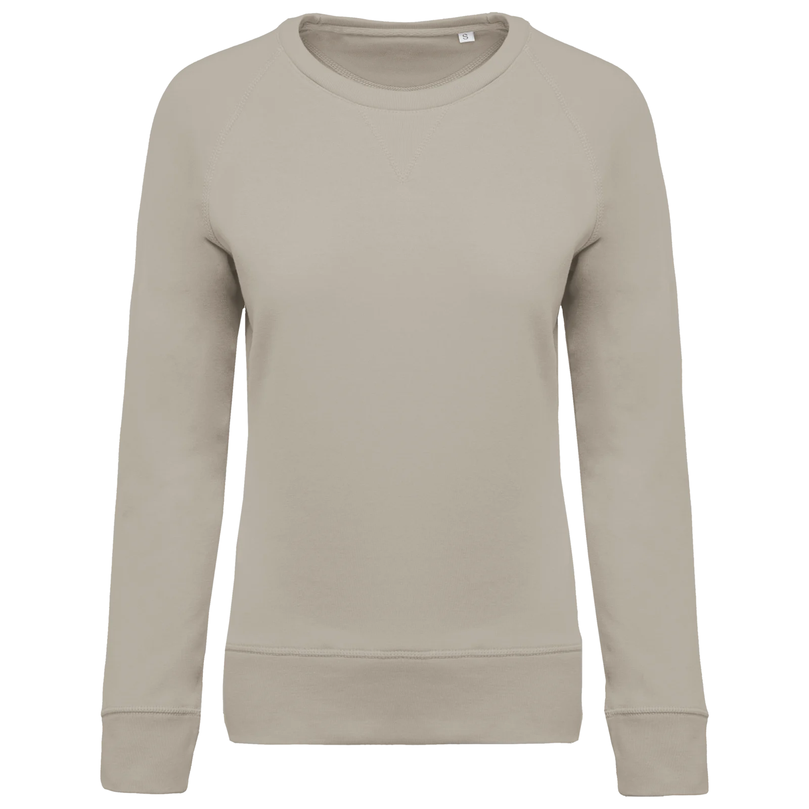 Sweat-shirt Bio col rond manches raglan femme K481 — Clay