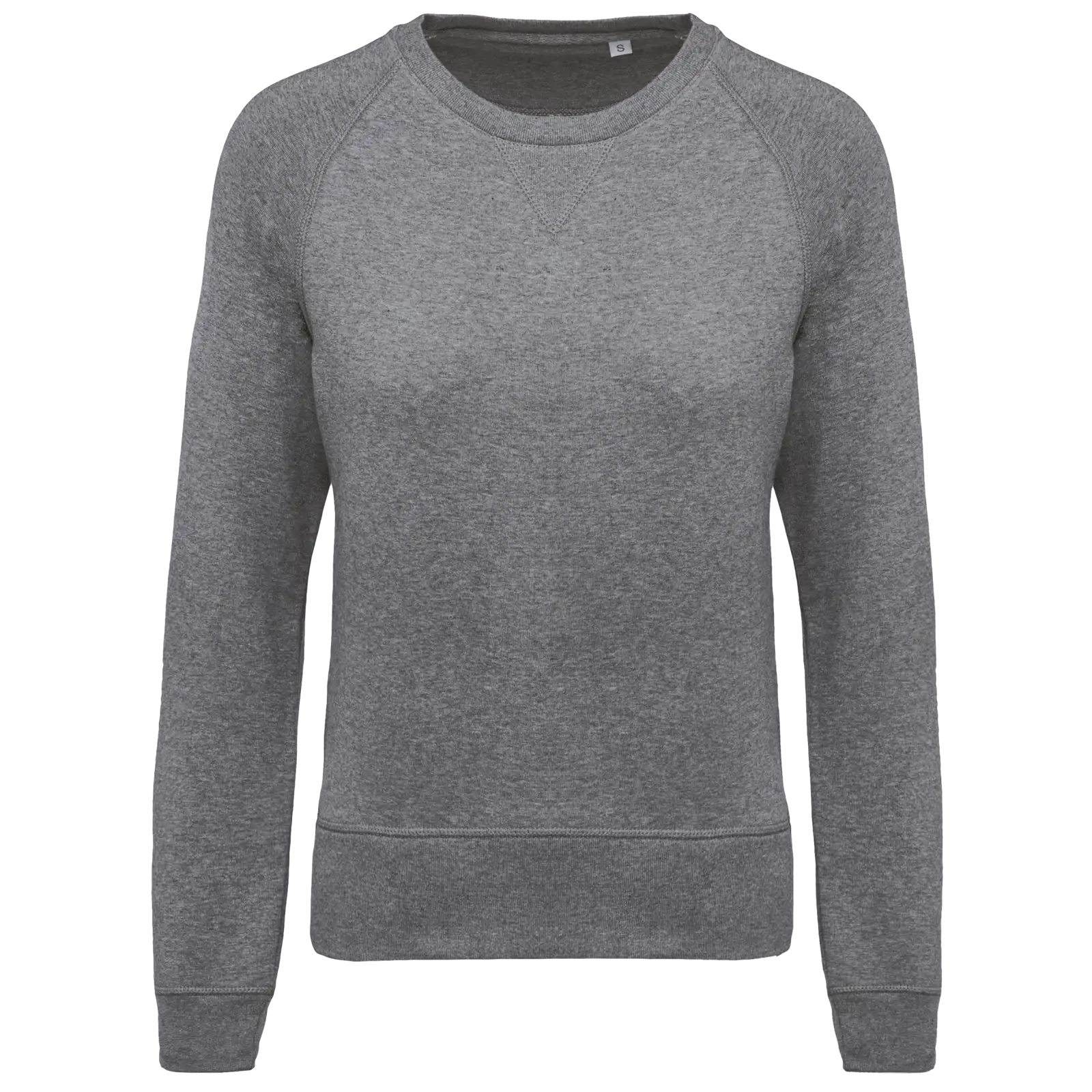 Sweat-shirt Bio col rond manches raglan femme K481 — Grey Heather