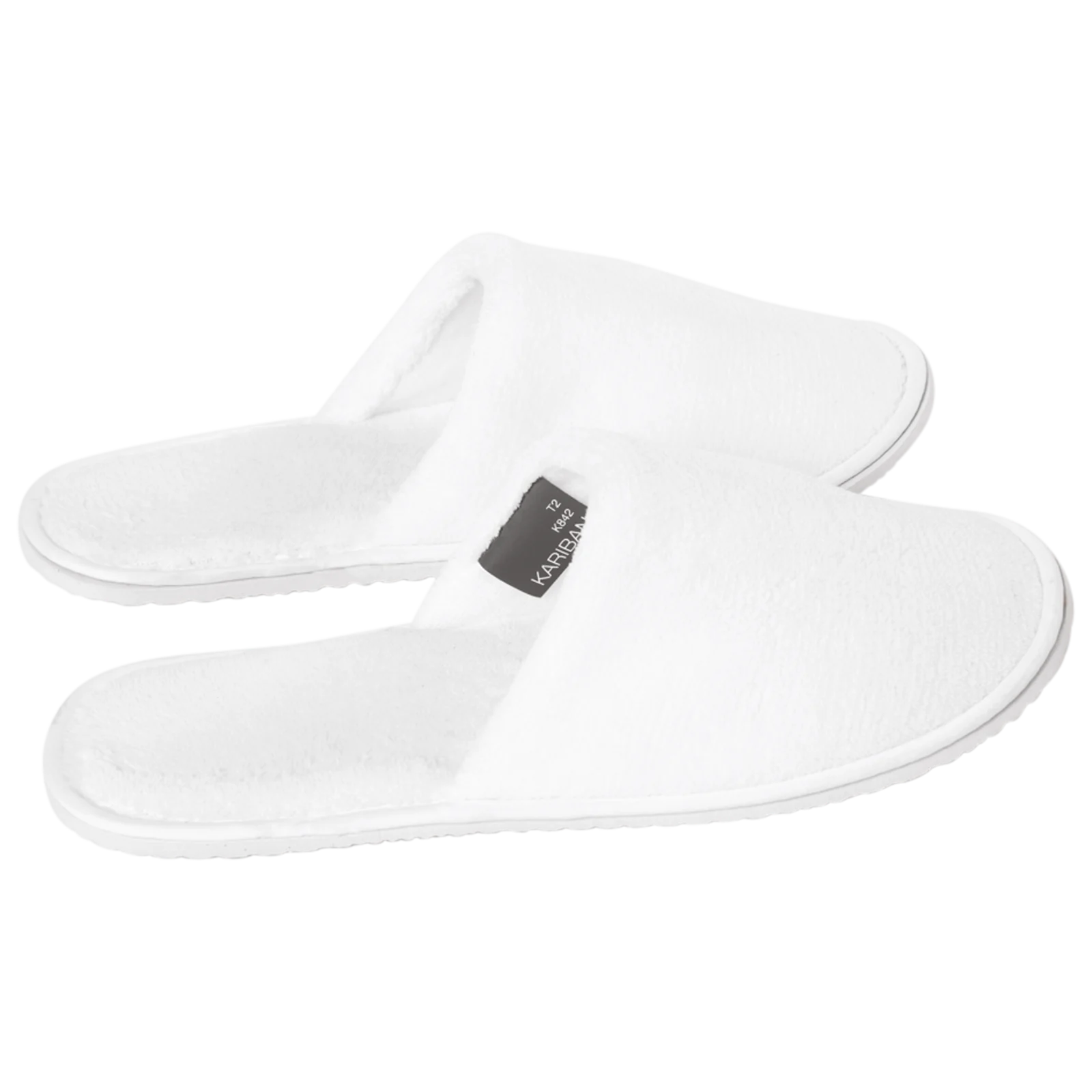 Chaussons en tissu éponge unisexe K842 — White