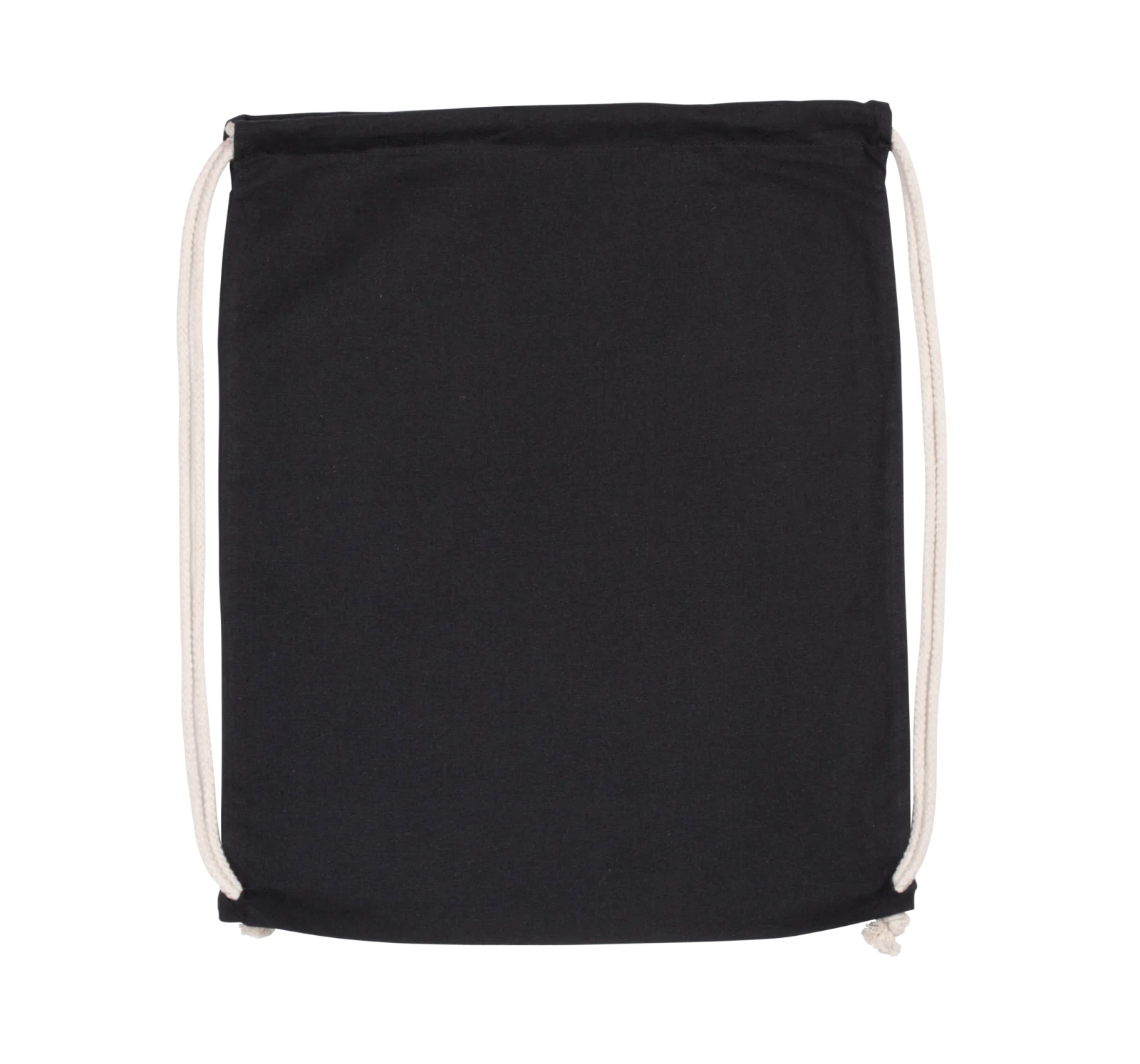 Sac à dos en coton bio avec cordelettes KI0139 — Black