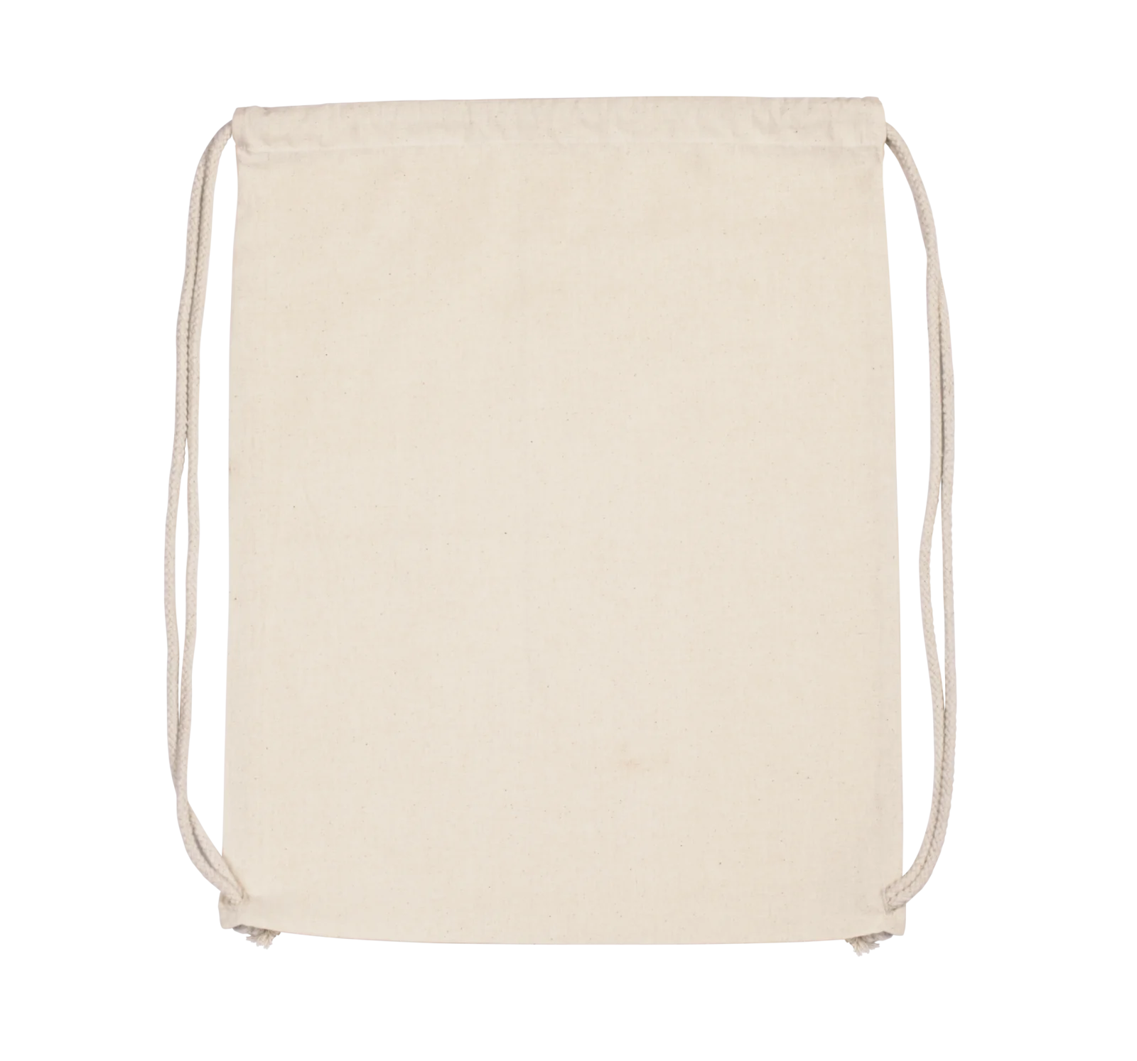Sac à dos en coton bio avec cordelettes KI0139 — Natural
