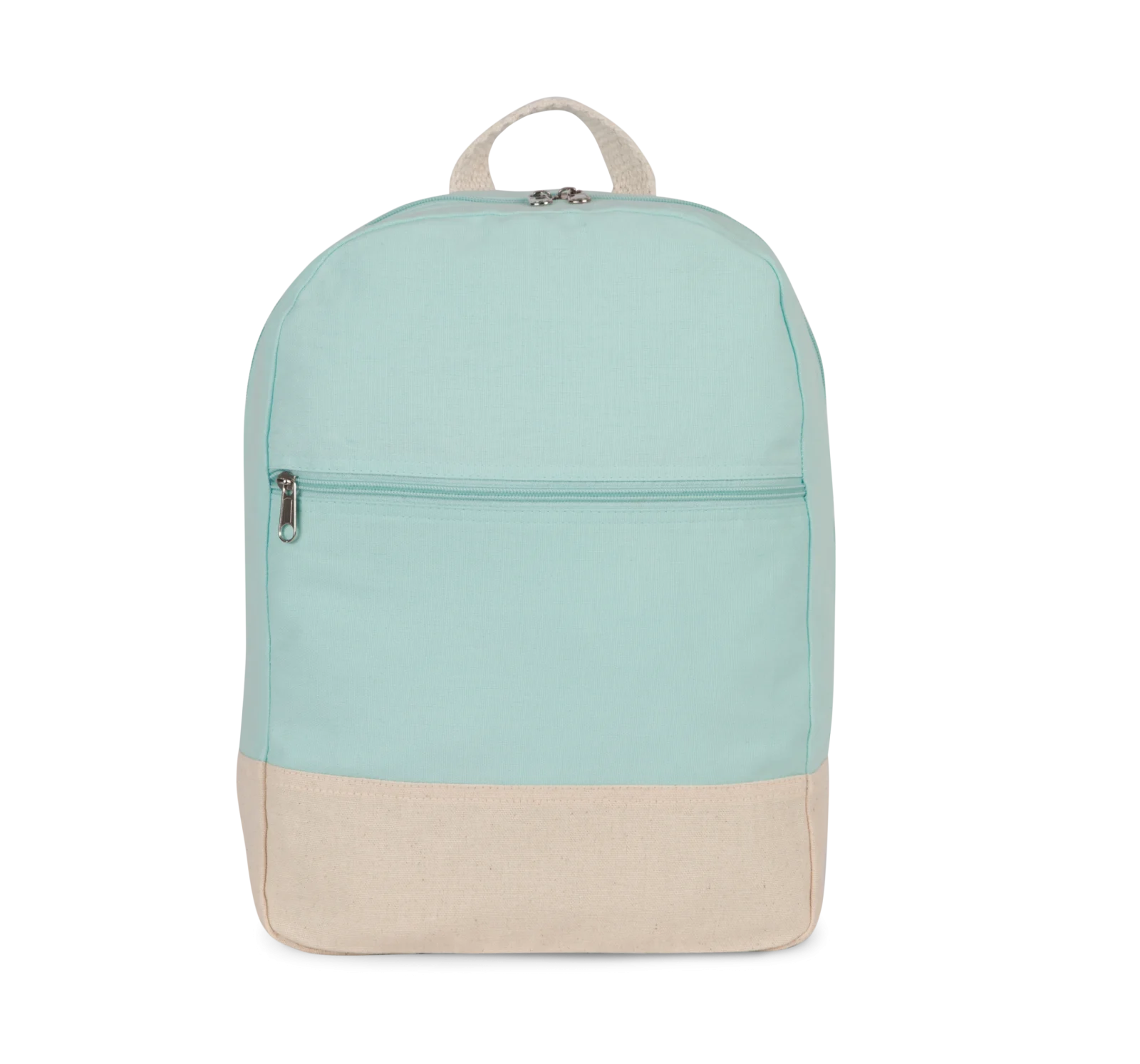 Sac à dos essentiel en coton KI0185 — Ice Mint / Natural