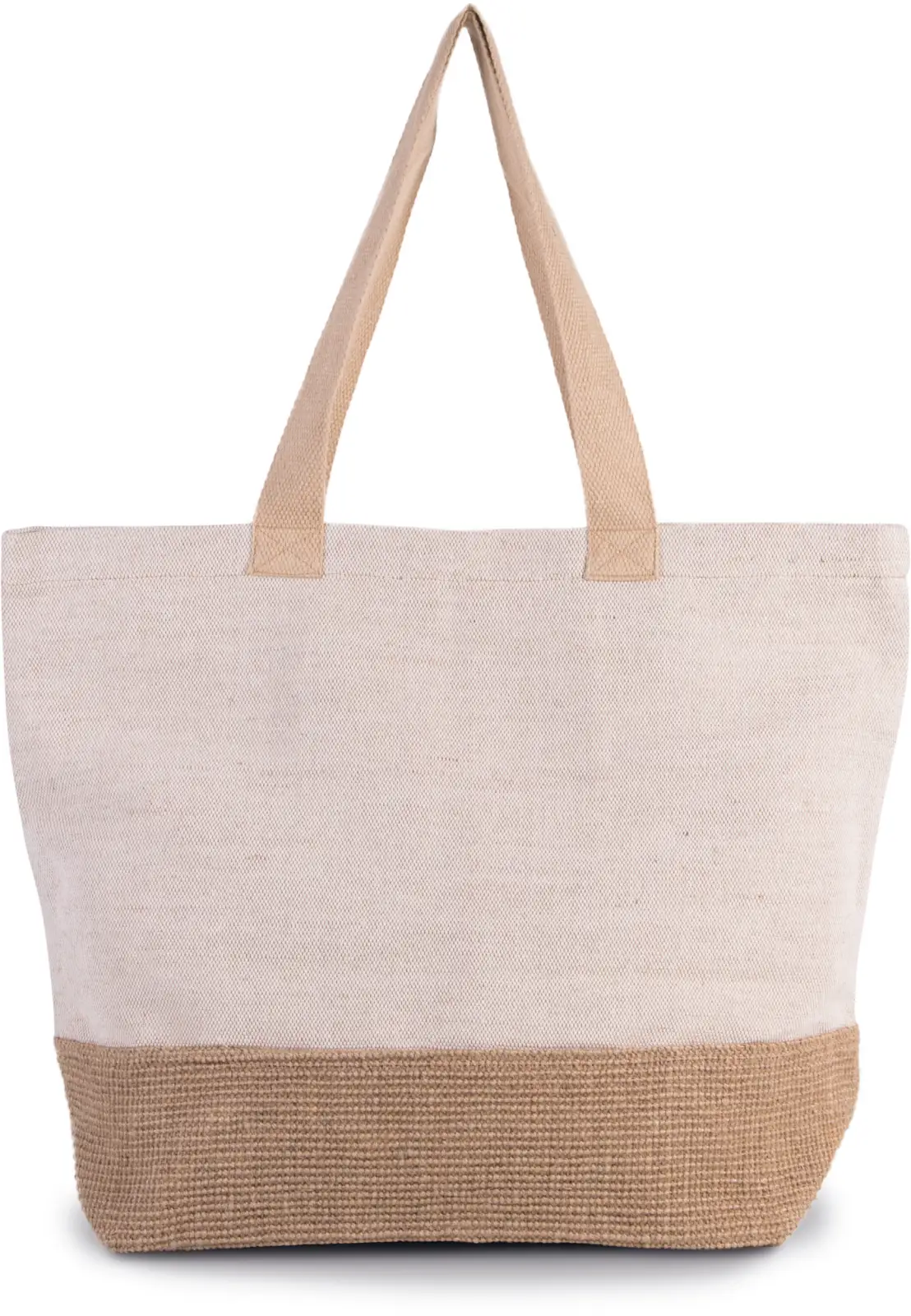 Sac de shopping fourre-tout esprit rustique KI0258 — Rustic Natural / Natural