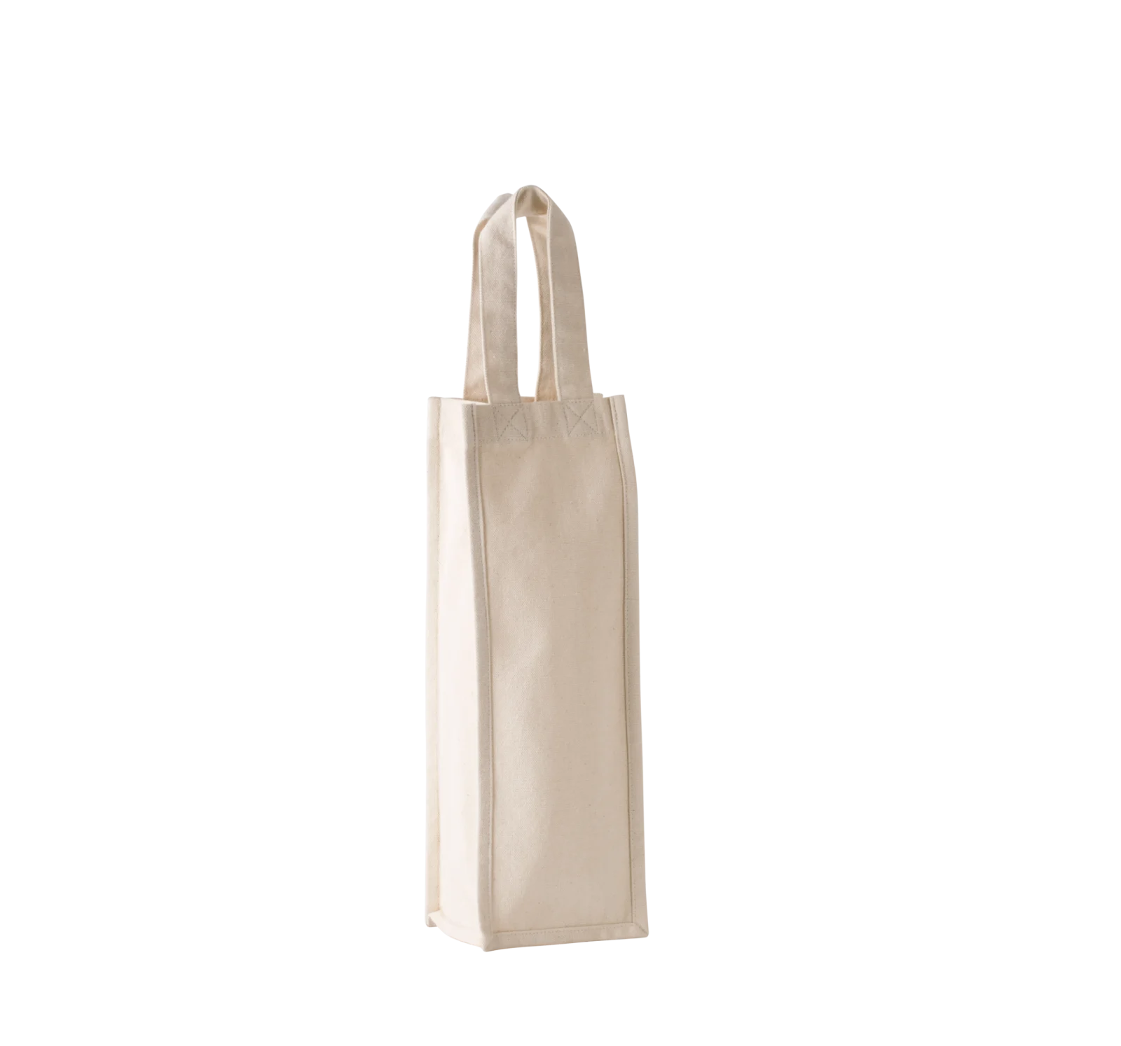Sac porte-bouteille en coton canvas KI0269 — Natural