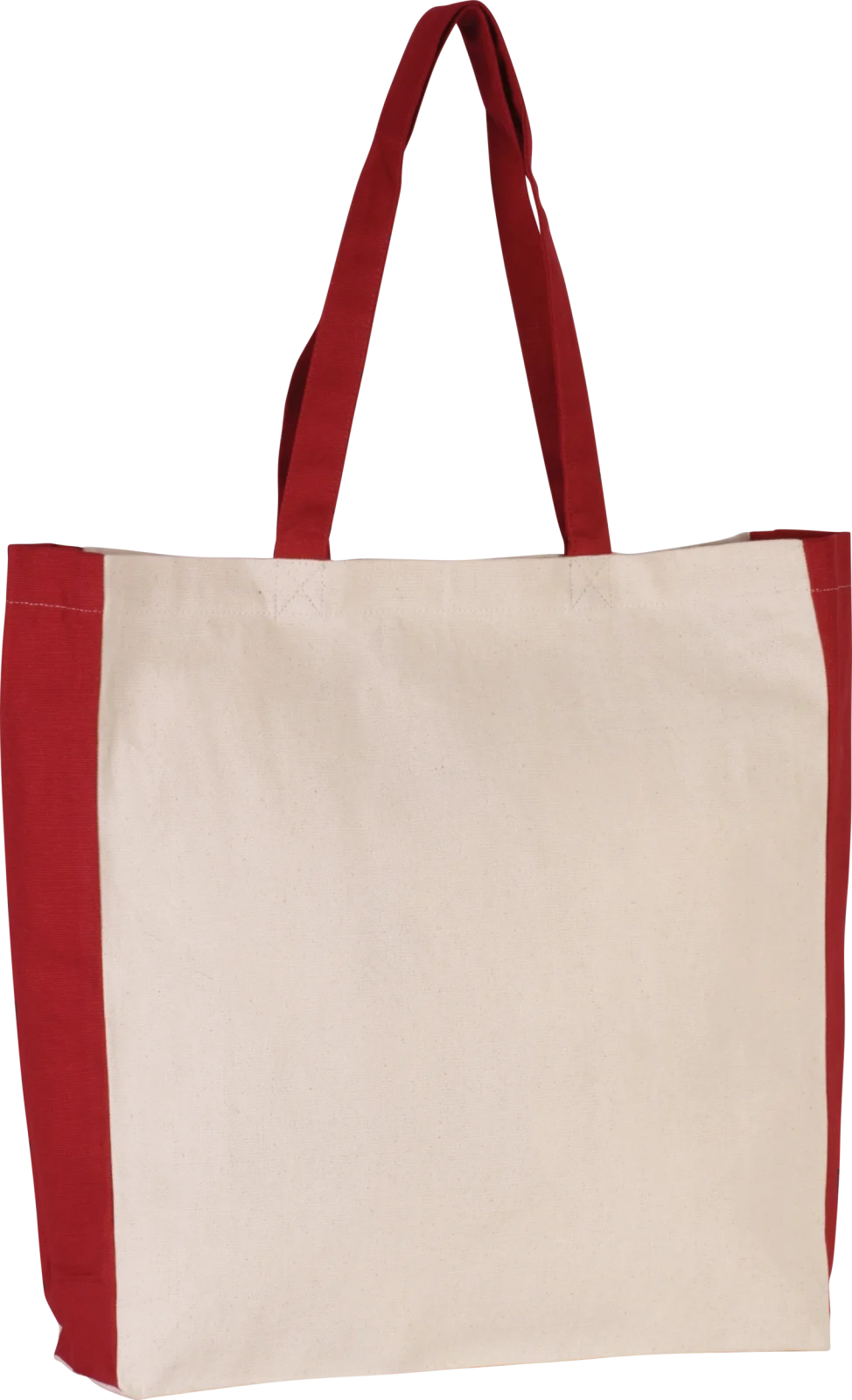 Sac cabas bicolore KI0275 — Natural / Red