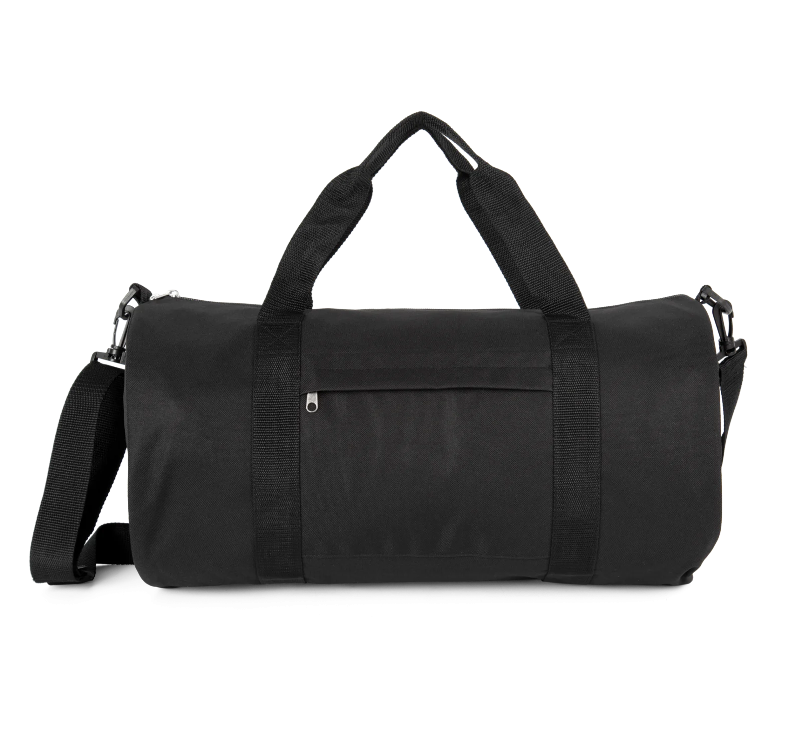 Sac tubulaire recyclé avec poche frontale KI0655 — Black