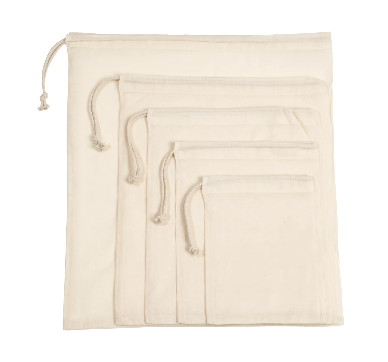 Sac à cordon coulissant en coton biologique KI0729 — Natural
