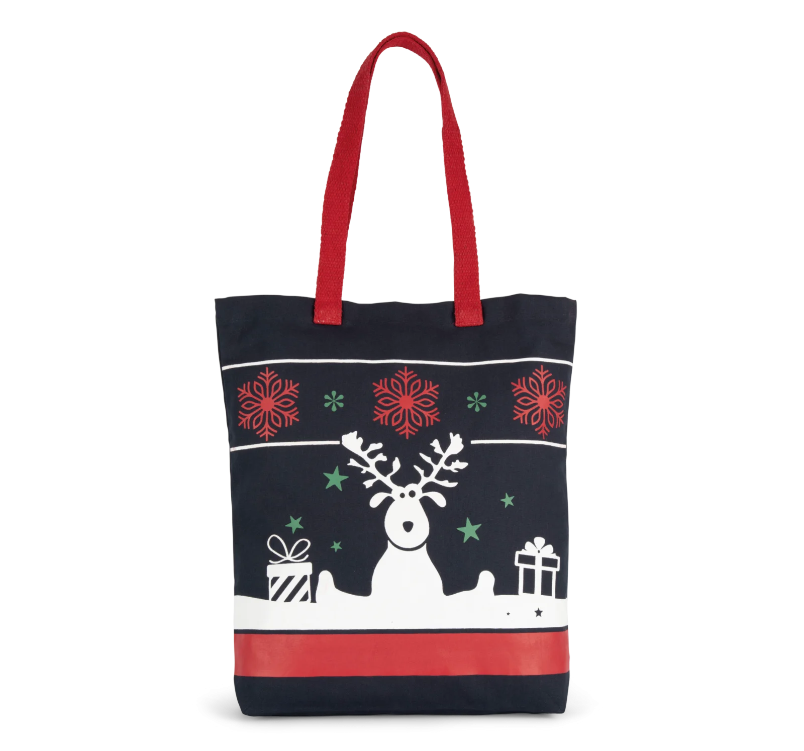 Sac shopping avec motifs de Noël KI0733 — Night Navy