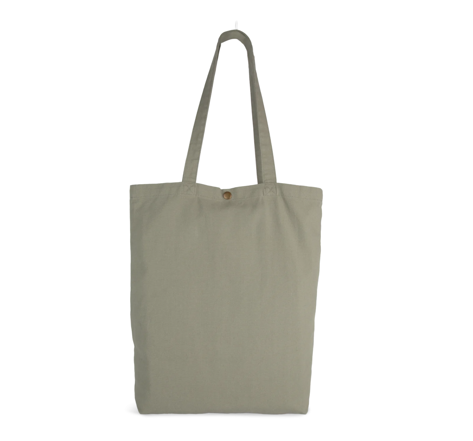 Sac shopping délavé en coton KI3213 — Washed Green Clay