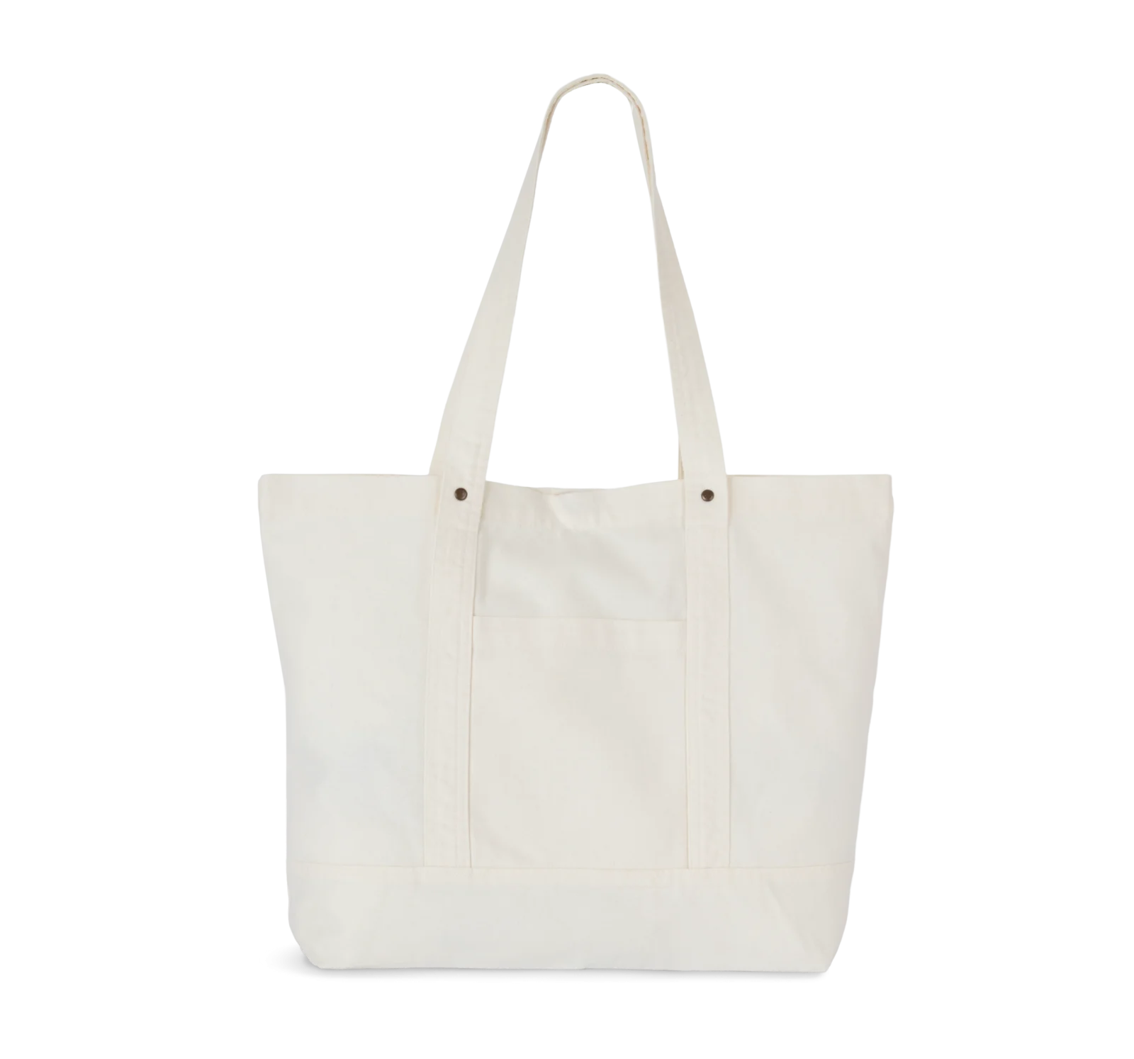 Grand sac shopping à poche latérale KI3214 — Washed Ivory
