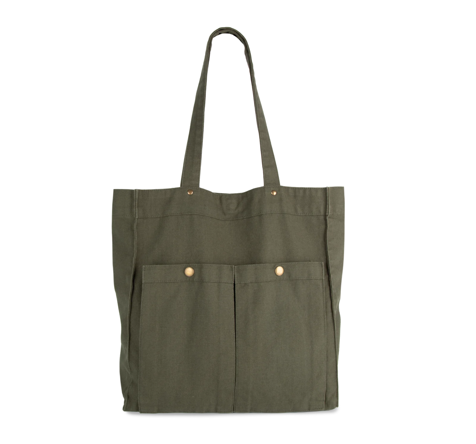 Sac à main à double poche frontale KI3215 — Washed Kombu Green