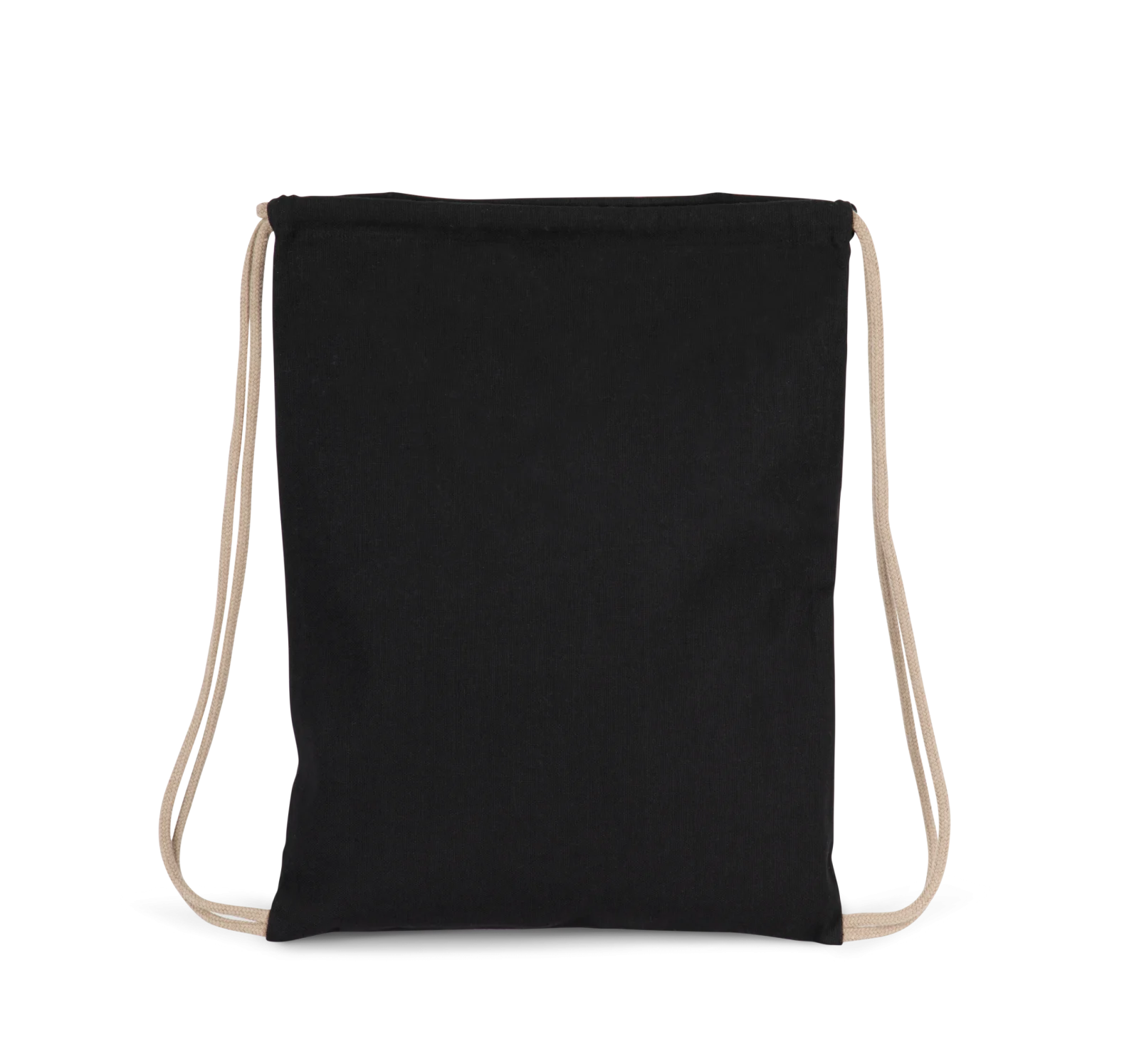 Sac à dos recyclé à cordon coulissant KI5102 — Black Night