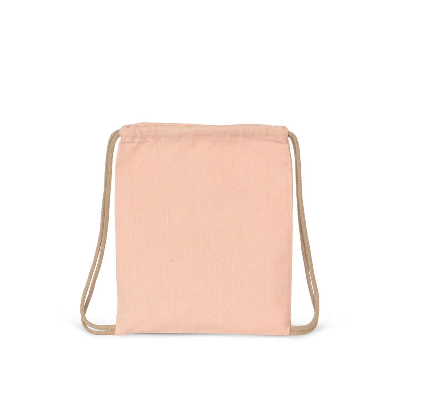 Petit sac à dos recyclé à cordon coulissant - Taille enfant KI5103 — Salmon