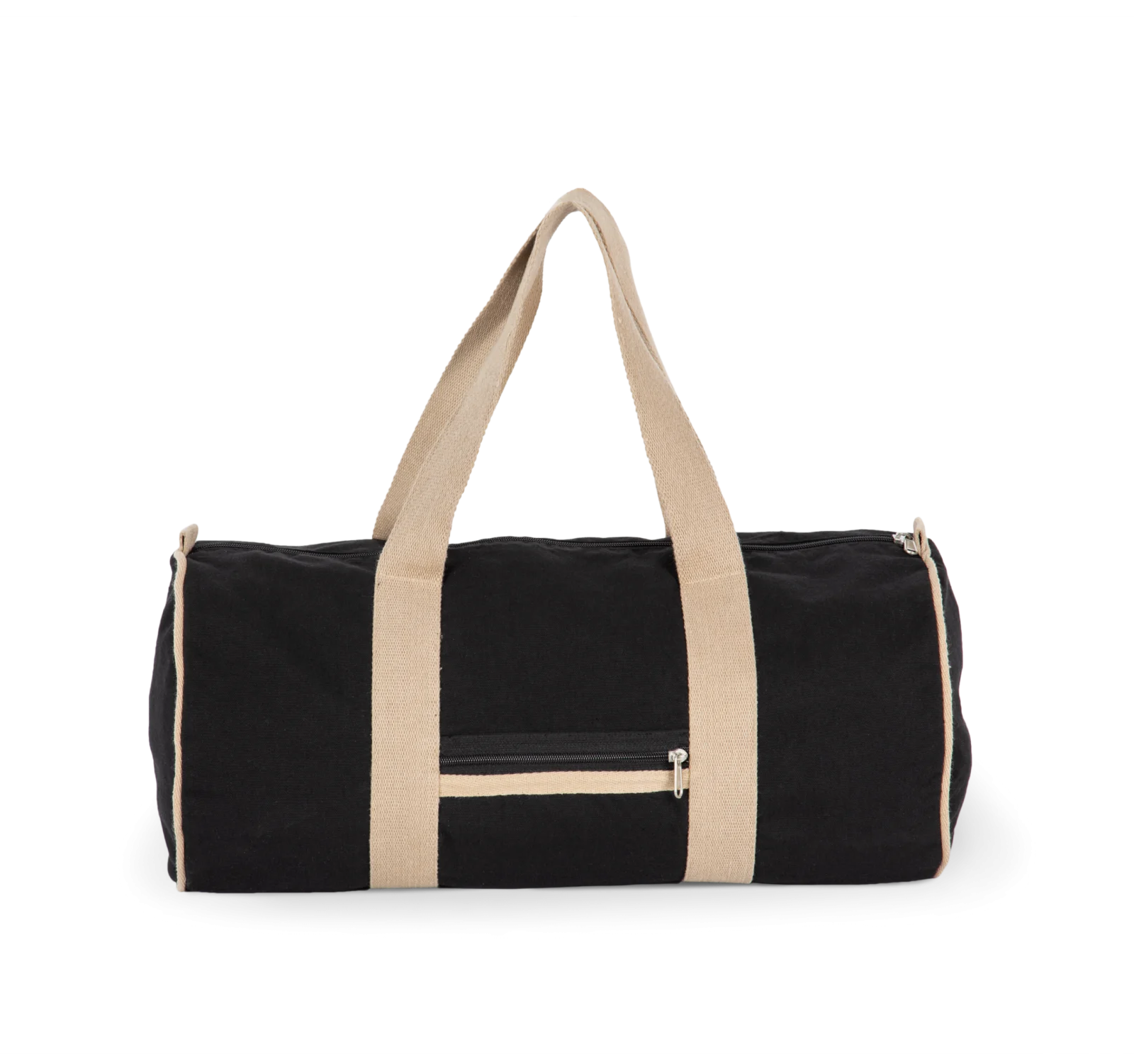 Sac polochon recyclé KI5601 — Black Night / Hemp