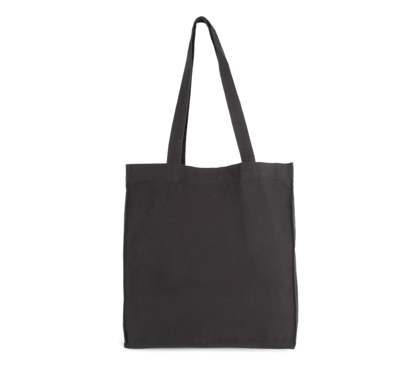 Tote bag avec fond et soufflet KI6203 — Washed Black