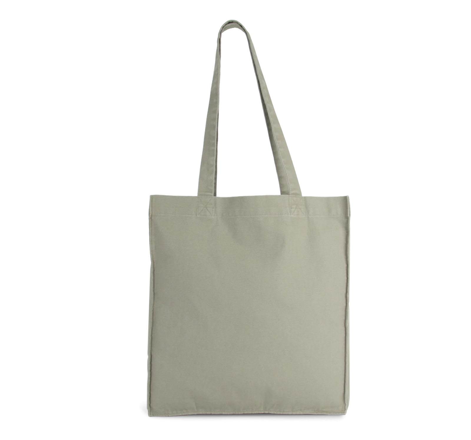Tote bag avec fond et soufflet KI6203 — Washed Green Clay