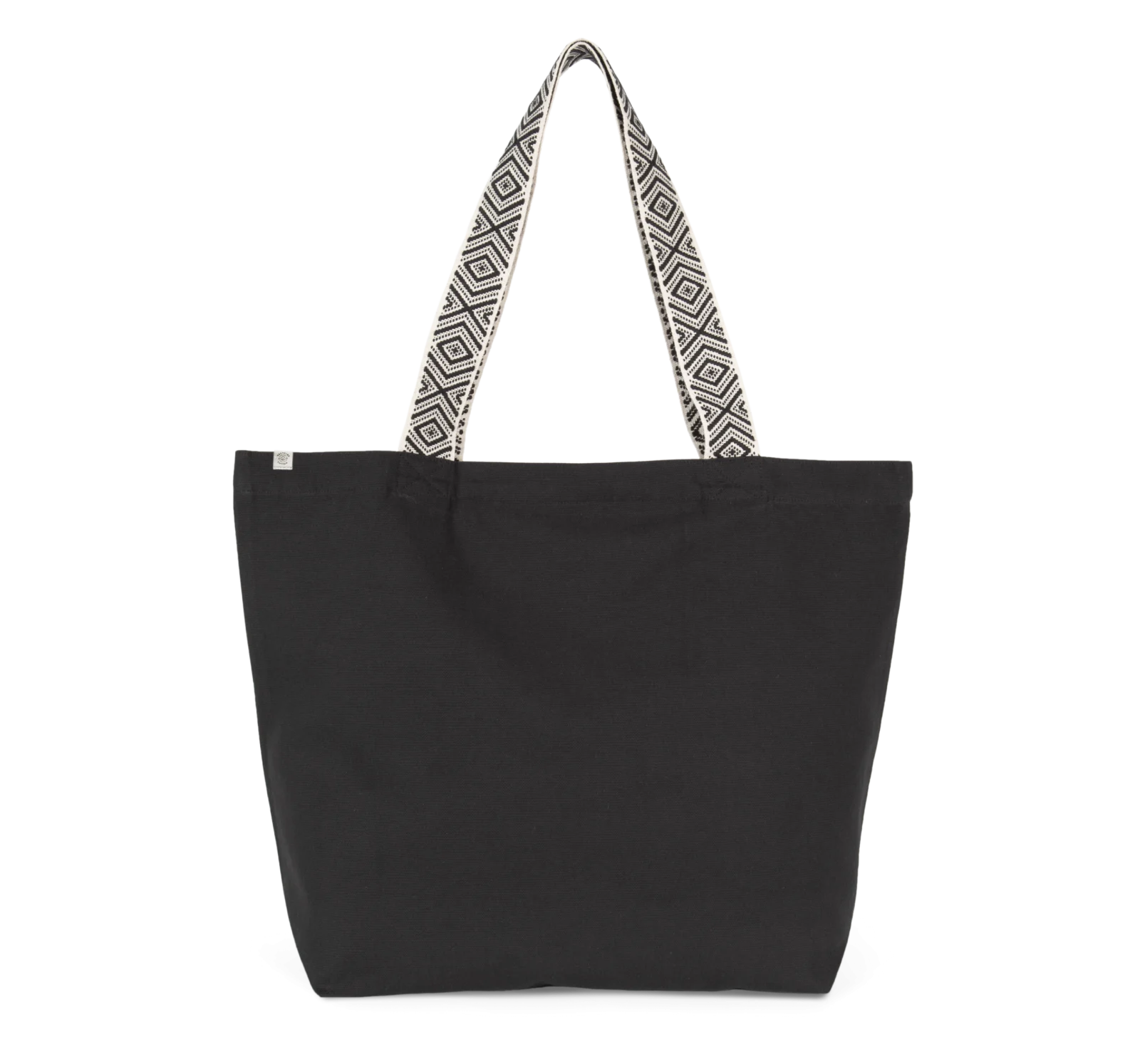 Grand sac shopping recyclé KINS118 — Black Night / Ethnic Black