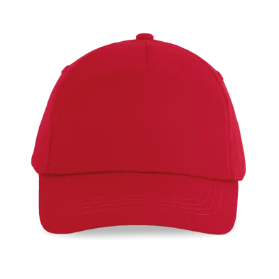First kids - Casquette enfant 5 panneaux KP041 — Cherry Red