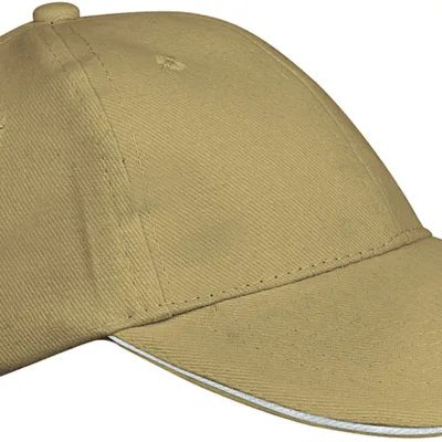 Orlando kids - Casquette 6 panneaux KP042 — Beige / White