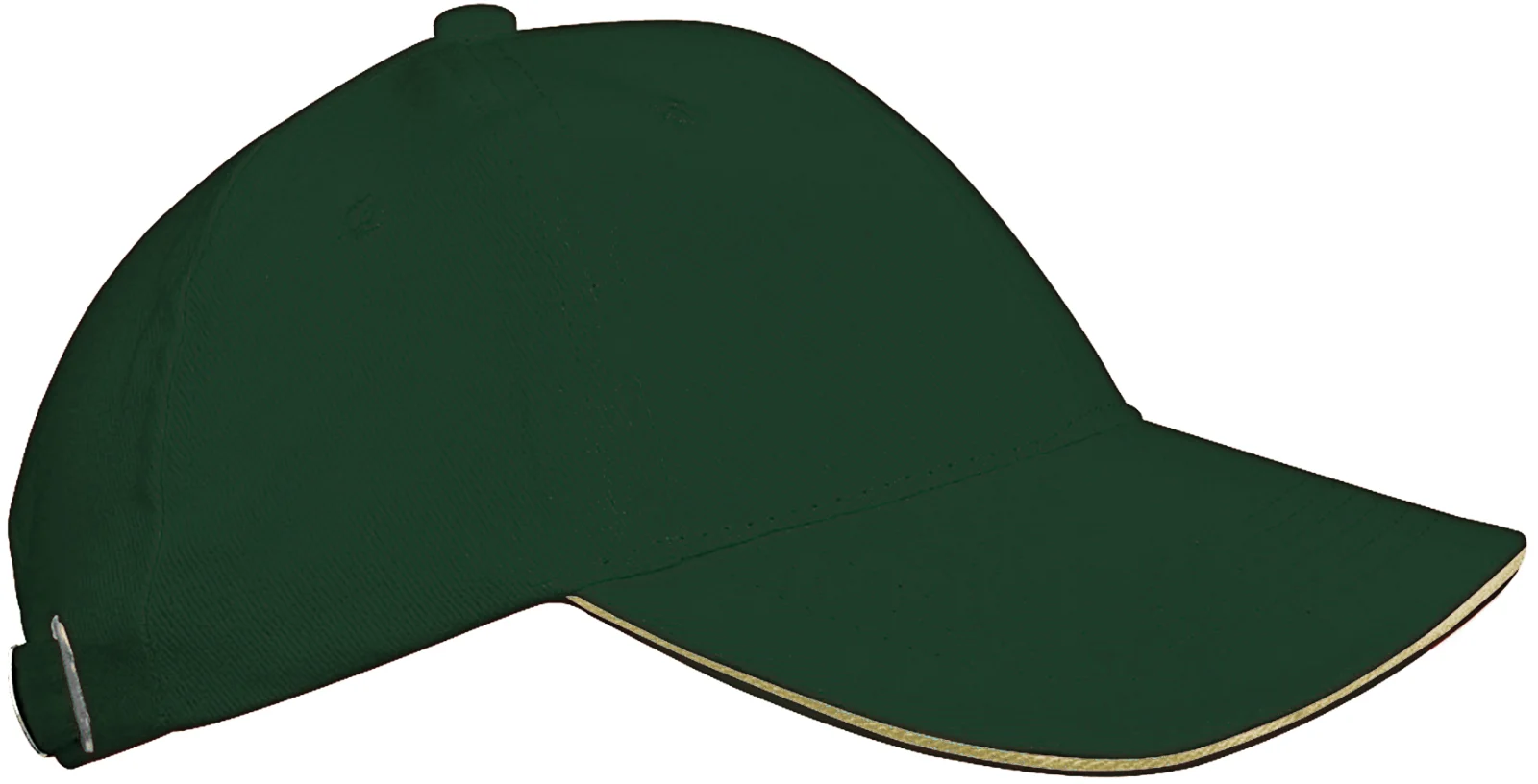 Orlando kids - Casquette 6 panneaux KP042 — Forest Green / Beige
