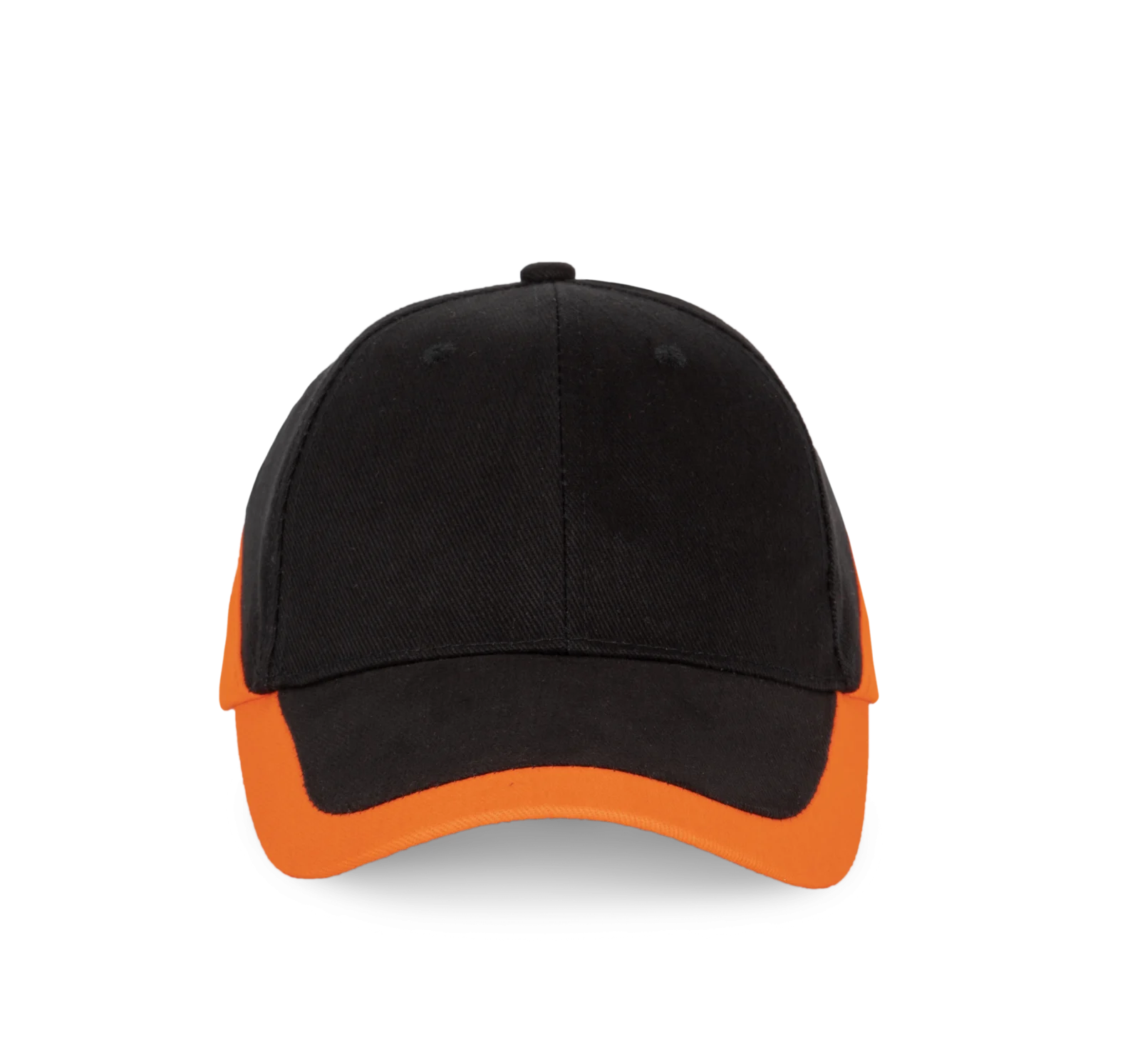 Racing - Casquette bicolore 6 panneaux KP045 — Black / Orange