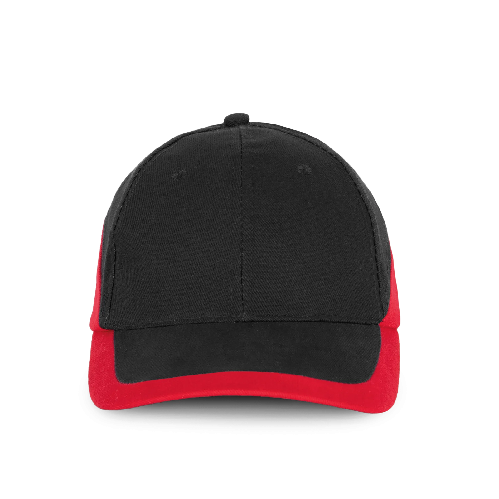 Racing - Casquette bicolore 6 panneaux KP045 — Black / Red