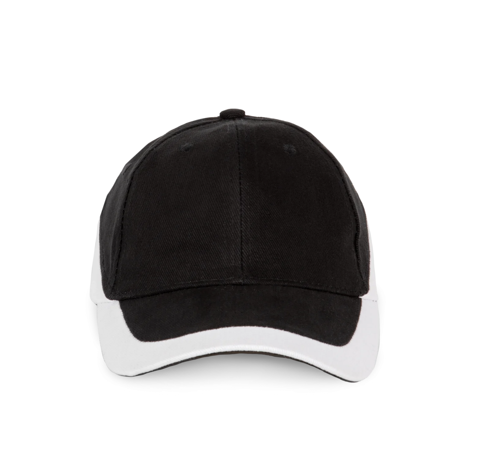 Racing - Casquette bicolore 6 panneaux KP045 — Black / White