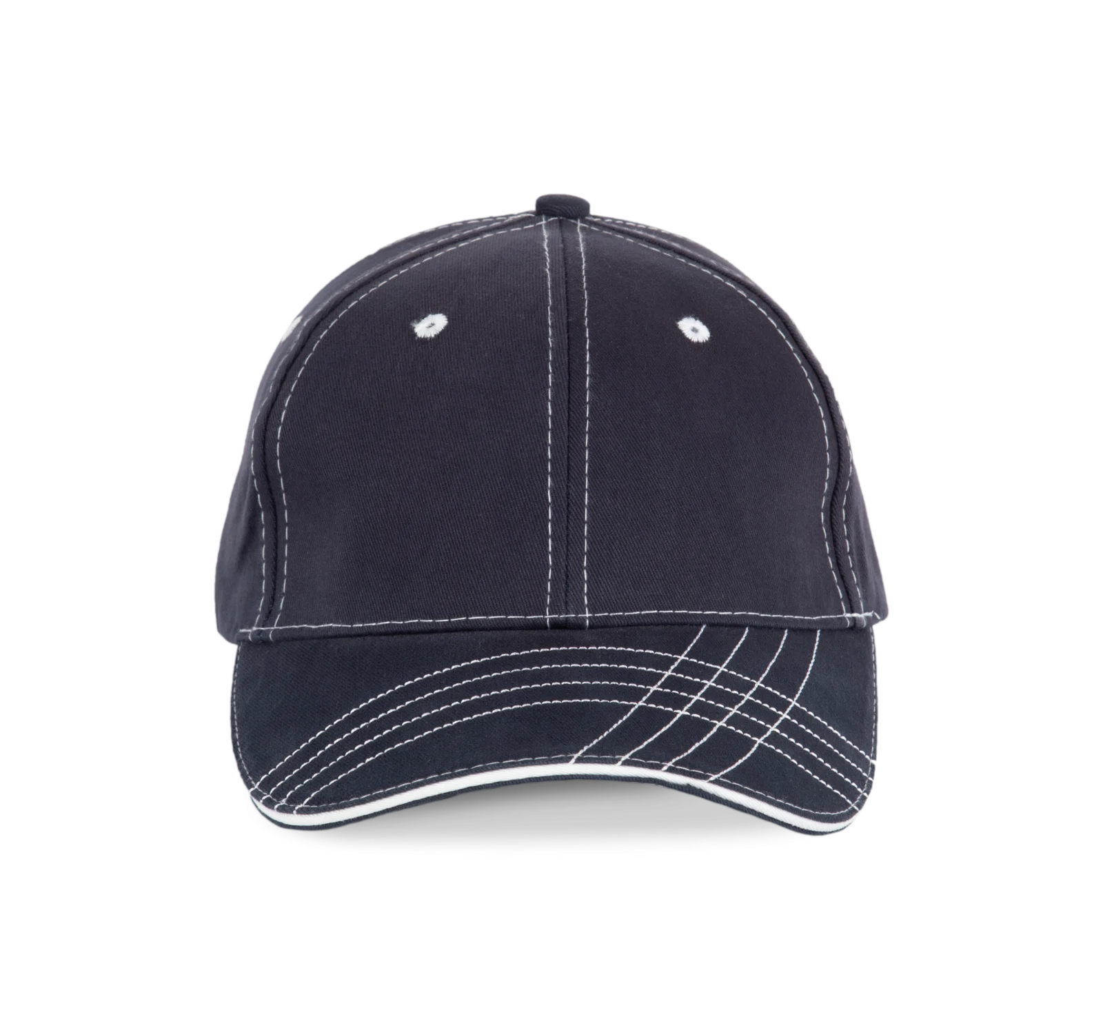 Casquette fashion - 6 panneaux KP109 — Navy / White