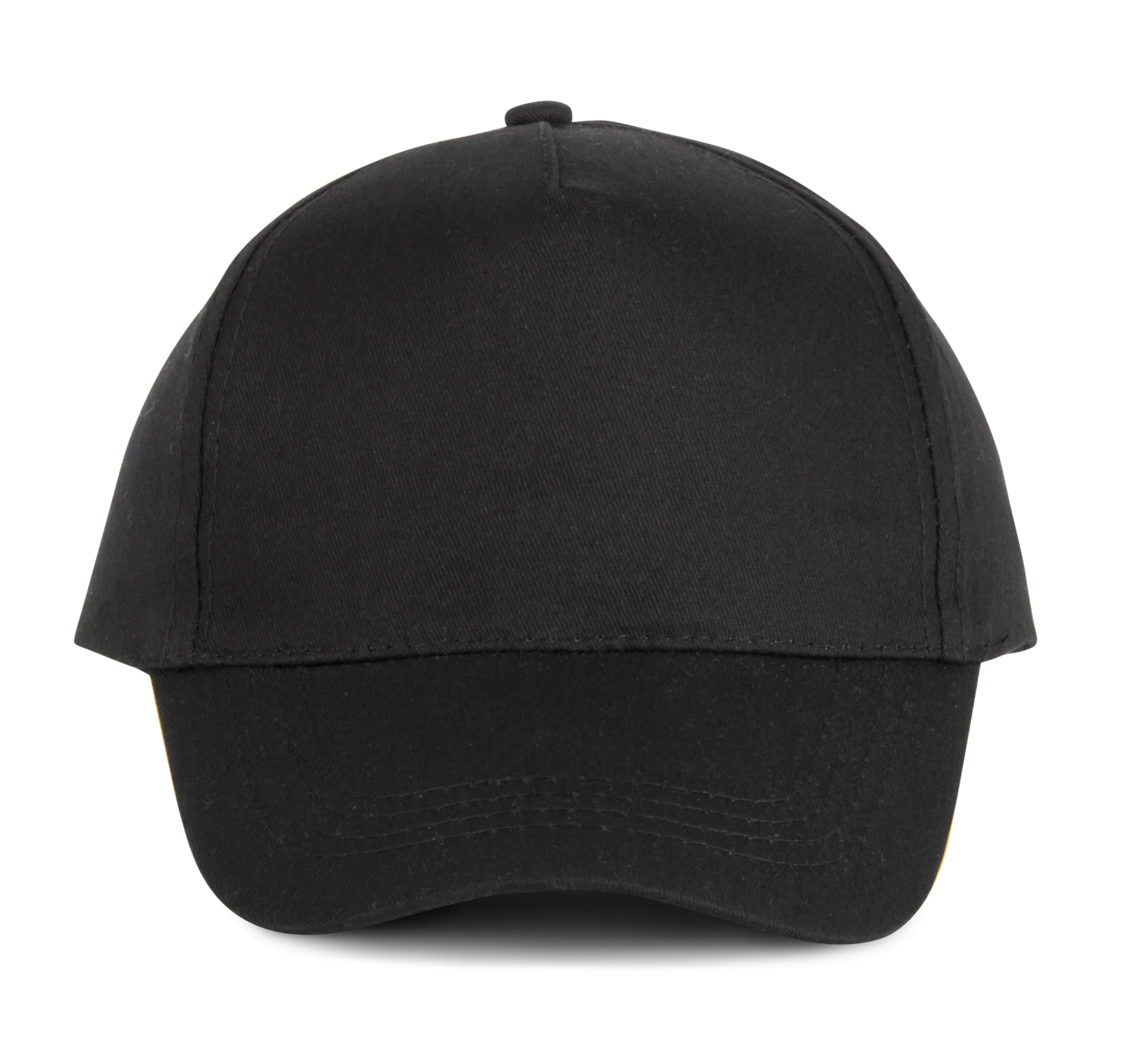 Casquette coton - 5 panneaux KP116 — Black