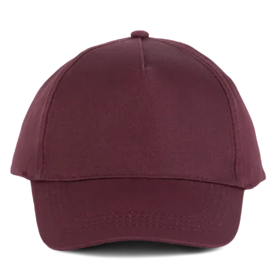 Casquette coton - 5 panneaux KP116 — Burgundy