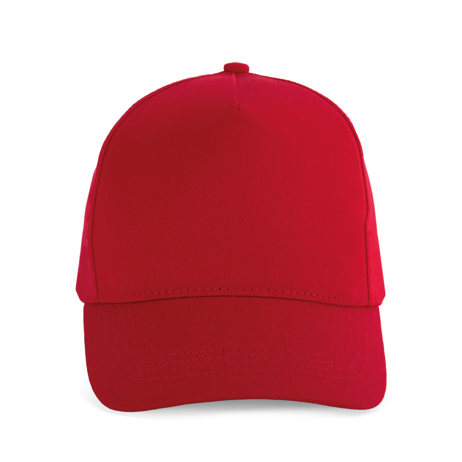 Casquette coton - 5 panneaux KP116 — Cherry Red