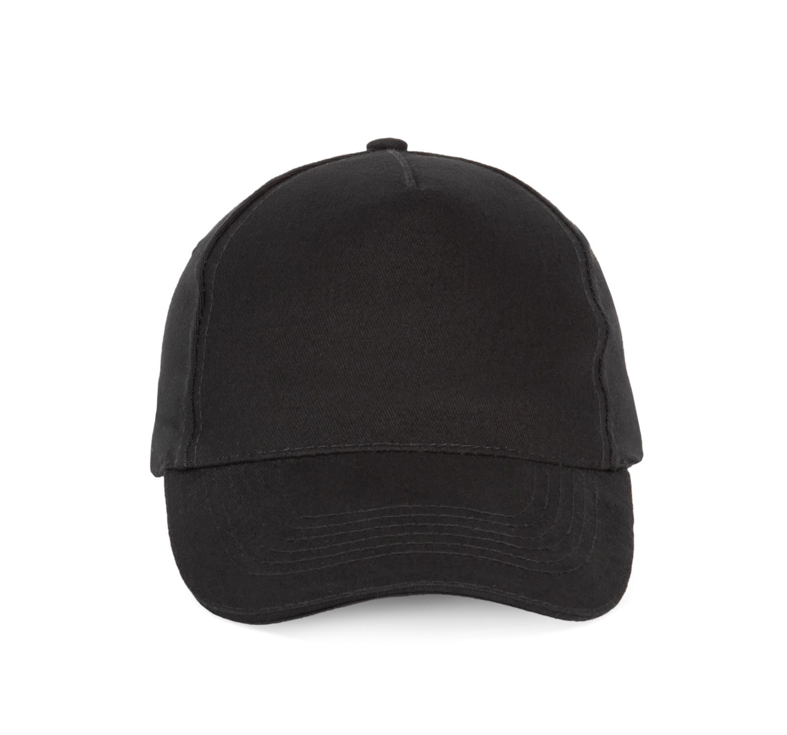 Casquette avec sandwich contrasté - 5 panneaux KP124 — Black