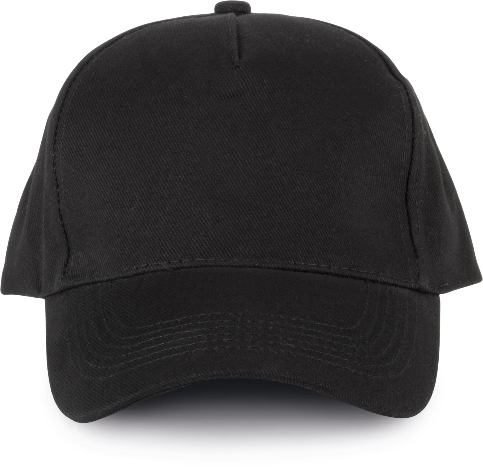 Casquette 5 panneaux en coton bio KP135 — Black